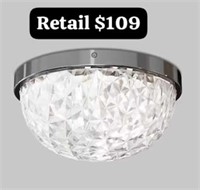 allen + roth 1-Light 12.99"LED Flush Mount Light