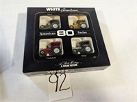 4- 1/64 Scale Tractor Set White American 80 Series