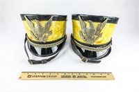 (2) Vintage Marching Band Helmets