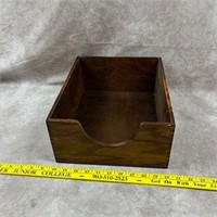 Vintage Wood Office File Box