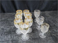 MIXED SMALL CUT GLASS LOT