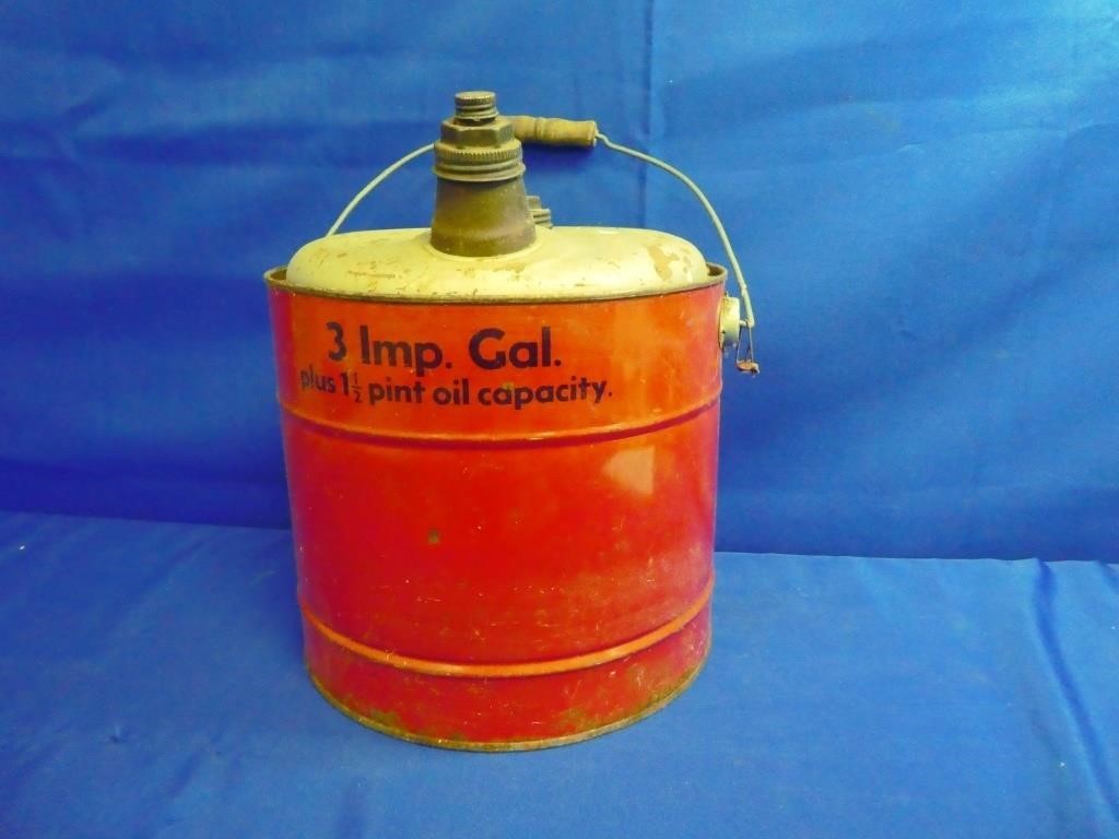 3 Imperial Gallon Metal Gas Can