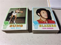 Lot of 1973-74 Topps Basketball
