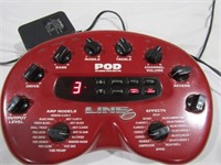 Pod Line 6 Guitar Direct Box Powers On