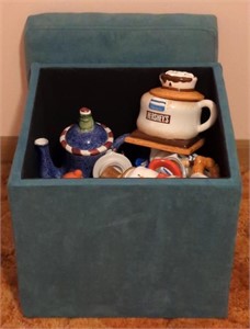 Hersheys Snowman Teapot 3-1 Set 10"T & 4 PC