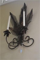 PAIR CANDLE WALL SCONCES
