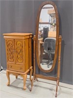 Jewelry Chest, Floor Length Mirror