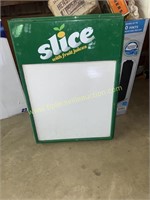 Plastic slice advertising menu board