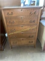 Antique oak, chest of drawers