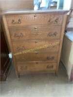 Antique oak, chest of drawers