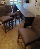 Kitchen Bar Style Table With 4 Chairs