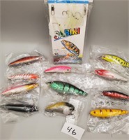 12 New Fishing Lures Assorted