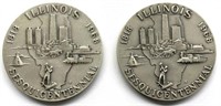 Pair of 4 Troy Ounce .999 Silver Medals.