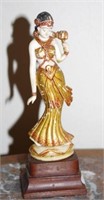 Vintage painted carved ivory Indian figure