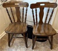 Pair dining room chairs