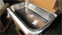 Single Basin Sink, 30"x18" Stainless Steel