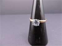 10K Yellow Gold 4 Prong CZ Tiffany Mounting Ring