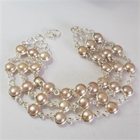 $400 Silver Freshwater Pearl Bracelet