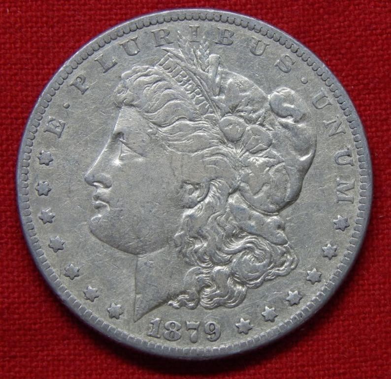 1879 S Morgan Silver Dollar REV of 1878