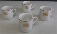 4 RARE BOAC (British Airways) Demitasse Cups