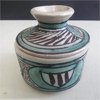 Turkish Artisan Covered Pottery Dish