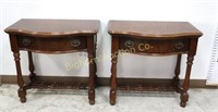 Pulaski Furniture Oak Bedside Tables w/ Drawer