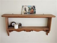 Small Wall Shelf With Contents