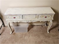 Vintage 3 Drawer Entryway Table