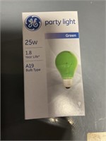 Six Green 25W Light Bulbs for One Money