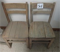 (2) Child Wood Chairs - 2nd Chance