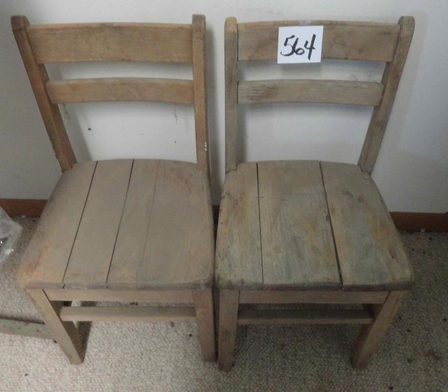 (2) Child Wood Chairs - 2nd Chance