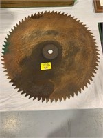 29" DIAMETER PRIMITIVE HUGE SIZE SAW BLADE