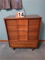 Mid Century 5 Drawer Chest of Drawers