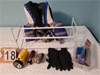 Life Jacket ~ Flash Lights ~ Gloves ~ Shoe Rack