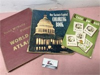 Atlas and Vintage Coloring Book