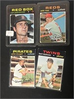 (4) 1971 Baseball Stars- Rose, Yaz, Stargell, etc.