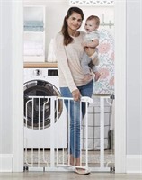 38.5-Inch Extra Wide Walk Thru Baby Gate, White