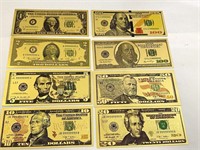 Gold Plated Bill Collection
