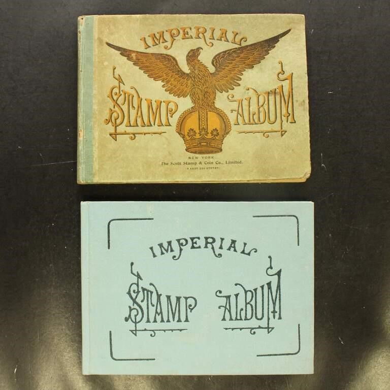 Worldwide Stamps in 2 Scott Imperial Stamp Albums,