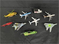 LOT OF DIE CAST PLANES & MORE