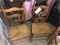 Set of 4 Ladder Back Chairs