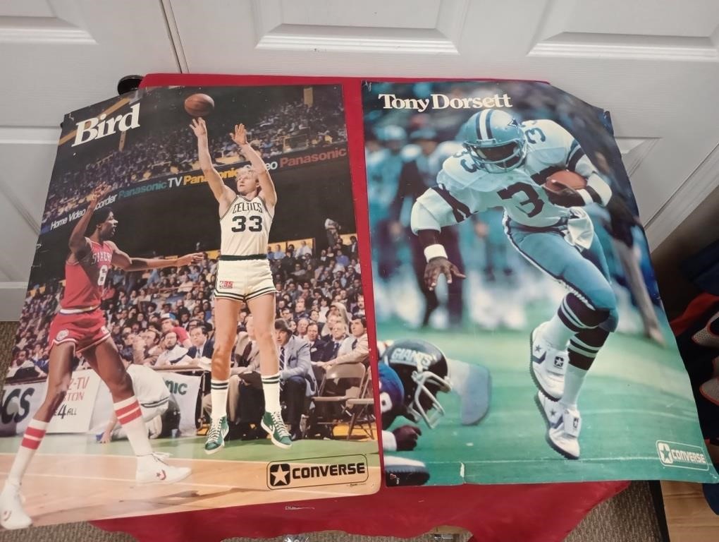 Larry Bird and Tony Dorsett osters