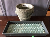 Sediment Pot and Marble Decoration Set