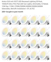 Amico 5/6 inch 5CCT LED Recessed Lighting