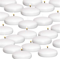 Royal Imports 10 Hour Floating Candles, 3” White