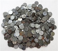 500 STEEL WHEAT CENTS - 1943 P/D/S MIX