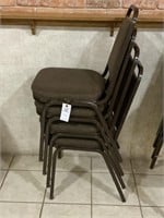 Virco Brown fabric Stacking Chairs