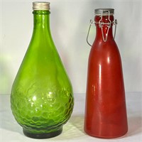 Wine and Juice Colored Glass Bottles