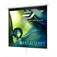 Elite Screens Manual Series, 71-INCH 1:1, Pull Dow