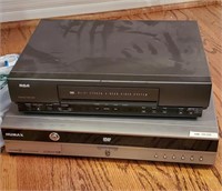 RCA, VCR Player, HUMAX DVD, No Remotes, Untested